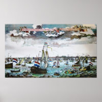 Vintage Ships Amsterdam Sail Poster Print