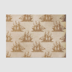Vintage Ships Decoupage Tissue Paper