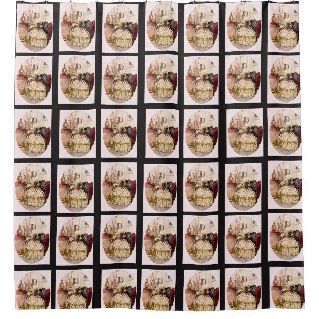 Vintage showercurtain shower curtain (Front)