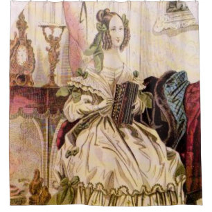 Vintage showercurtain shower curtain
