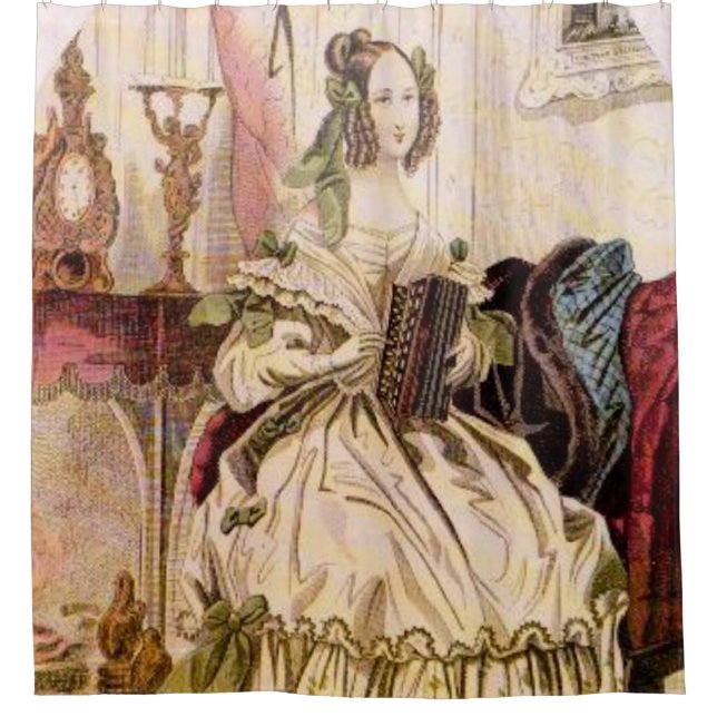 Vintage showercurtain shower curtain (Front)