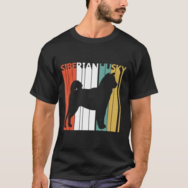 Vintage Siberian Husky T-Shirt (Front)