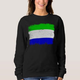 Vintage Sierra Leone Flag Sierra Leonean Independe Sweatshirt
