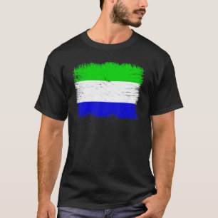 Vintage Sierra Leone Flag Sierra Leonean Independe T-Shirt