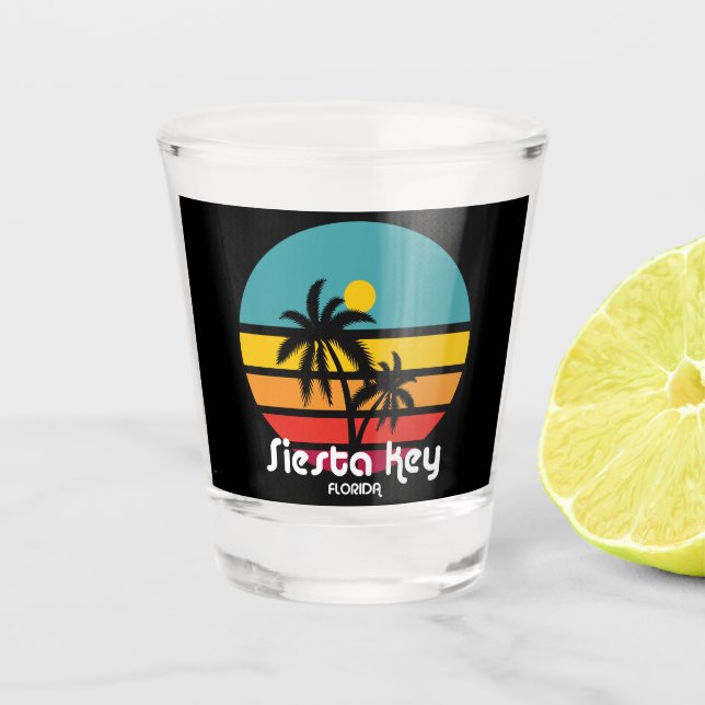 Vintage Siesta Key Florida Shot Glass (Front)