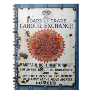 VINTAGE SIGN NOTEBOOK