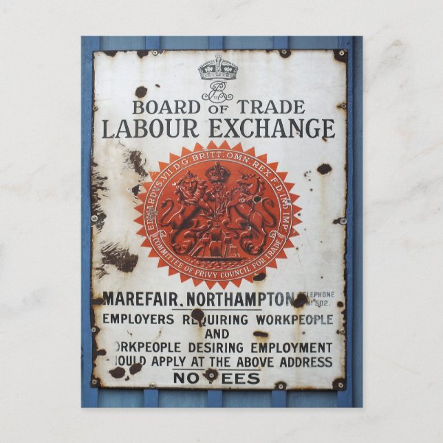 VINTAGE SIGN POSTCARD (Front)