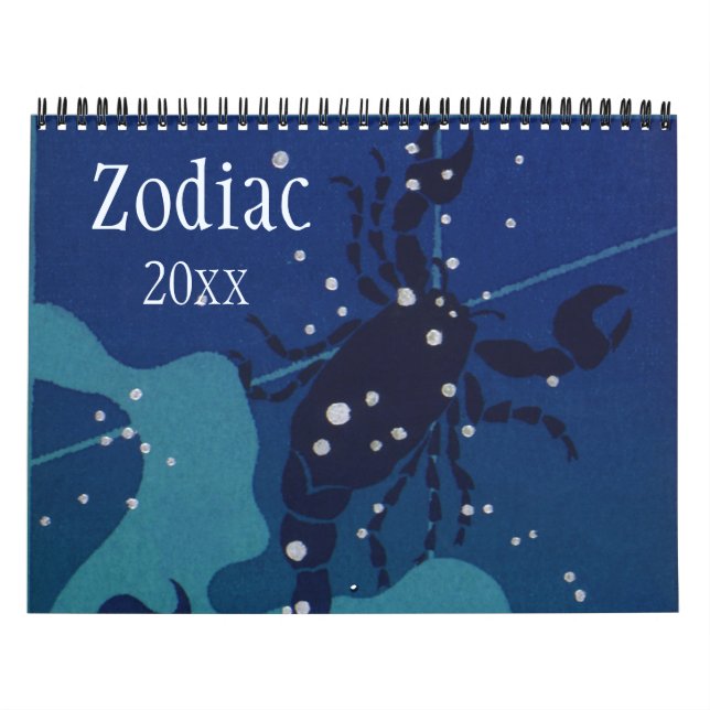 Vintage Signs of Zodiac Celestial Constellations Calendar (Cover)