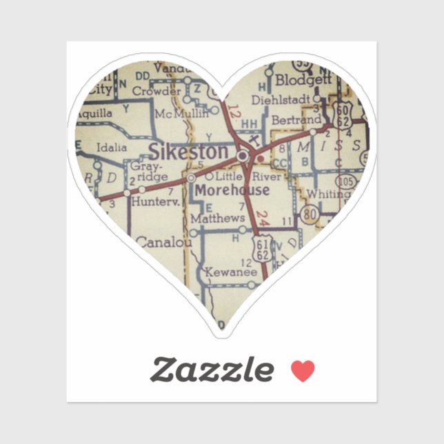 Vintage Sikeston Map (Sheet)