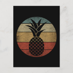 Vintage Silhouette Pineapple  Postcard