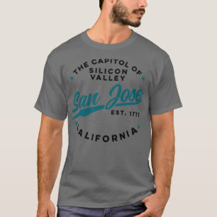 Vintage Silicon Valley San Jose California Retro U T-Shirt