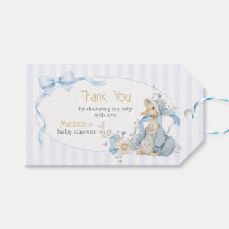 Vintage Silly Goose Pastel Baby Shower Thank You Gift Tags