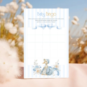 Vintage Silly Goose Pastel Blue Girl Bingo Game