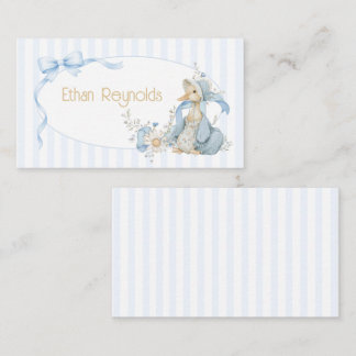 Vintage Silly Goose Pastel Blue Girl Place Card