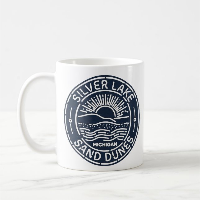 Vintage Silver Lake Sand Dunes Coffee Mug (Left)