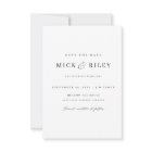 Vintage Simple Elegant Text and Photo Wedding