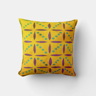 Vintage Simple Floral Throw Pillow
