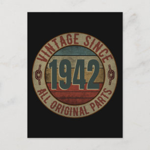 VINTAGE SINCE 1942 ALL ORIGINAL PARTS POSTCARD