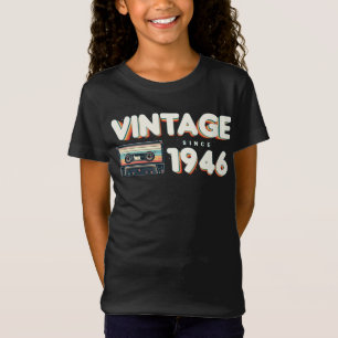 Vintage since 1946 Nostalgic & Vintage Music Birth T-Shirt