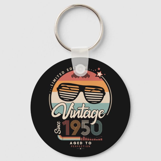 Vintage since 1950 key ring (Front)