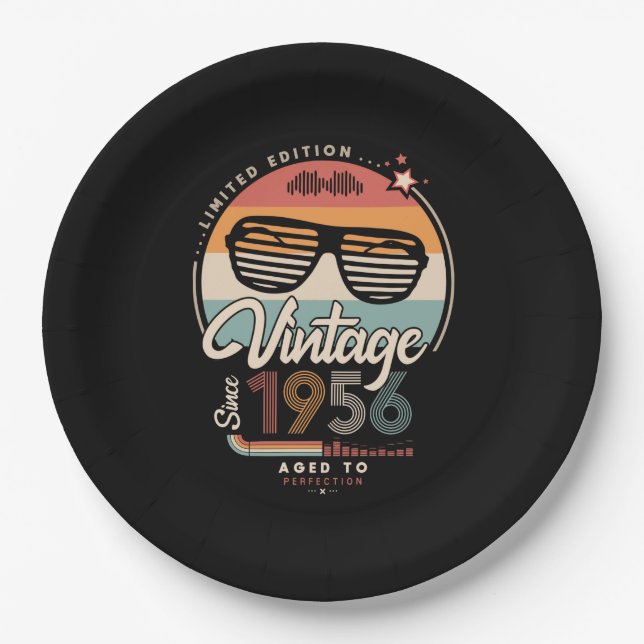 Vintage since 1956 paper plate (Front)