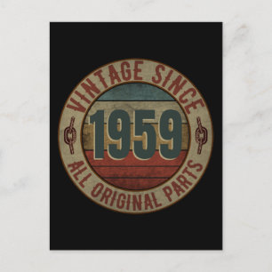 VINTAGE SINCE 1959 ALL ORIGINAL PARTS POSTCARD
