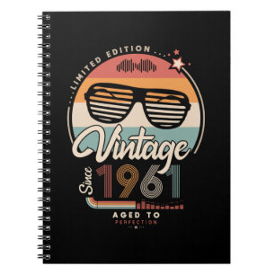 Vintage since 1961 notebook