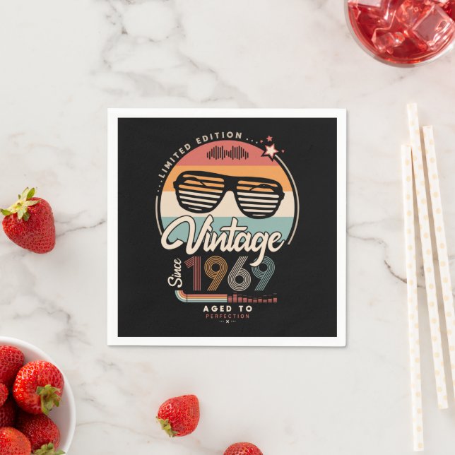 Vintage since 1969 napkin (Insitu)