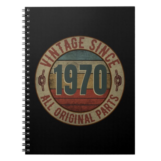 VINTAGE SINCE 1970 ALL ORIGINAL PARTS. NOTEBOOK (Front)