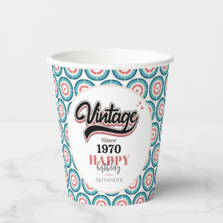 Vintage since - 1970 paper cups