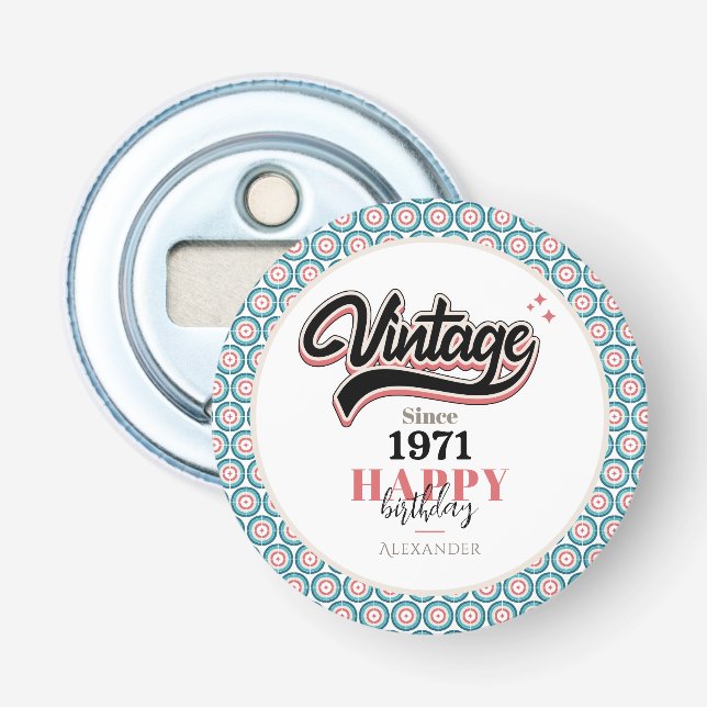 Vintage since - 1971 bottle opener (Front)