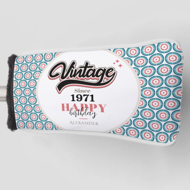 Vintage since - 1971 golf head cover (Front)