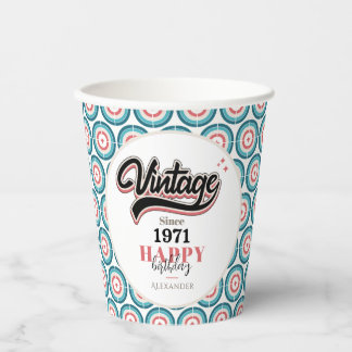 Vintage since - 1971 paper cups
