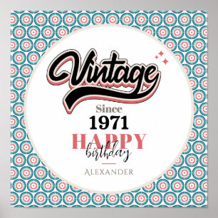 Vintage since - 1971 poster
