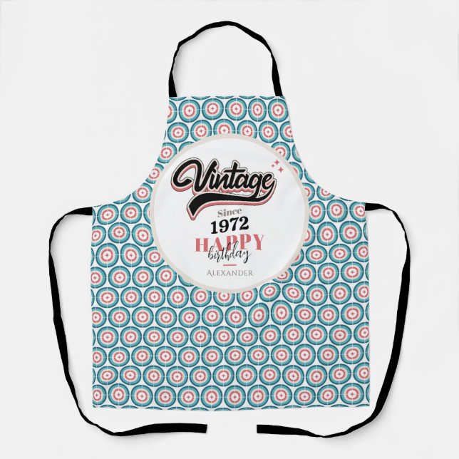 Vintage since - 1972 apron (Front)