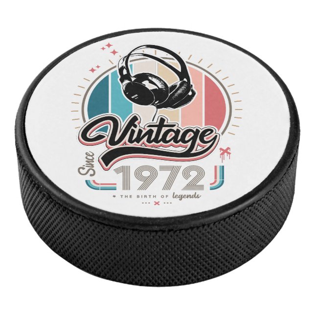 Vintage since 1972 headphones hockey puck (3/4)