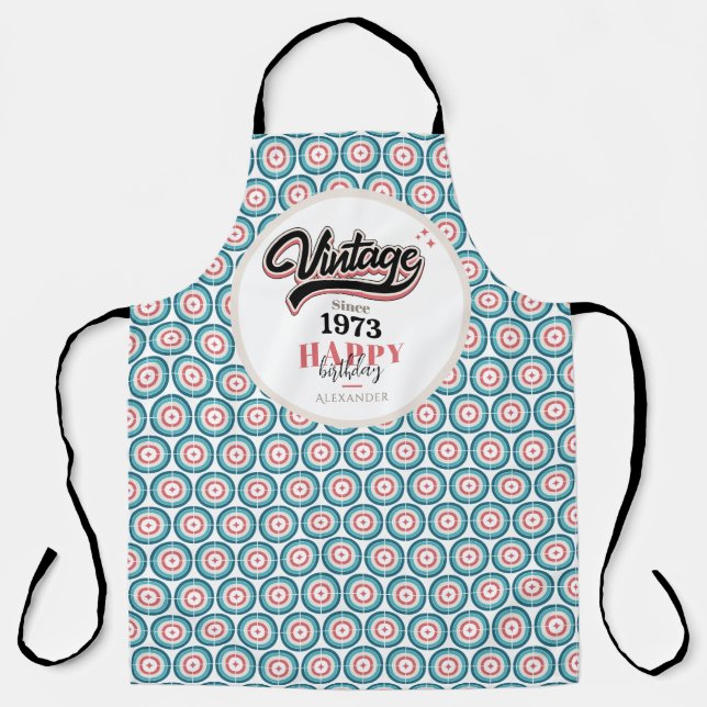 Vintage since - 1973 apron (Front)