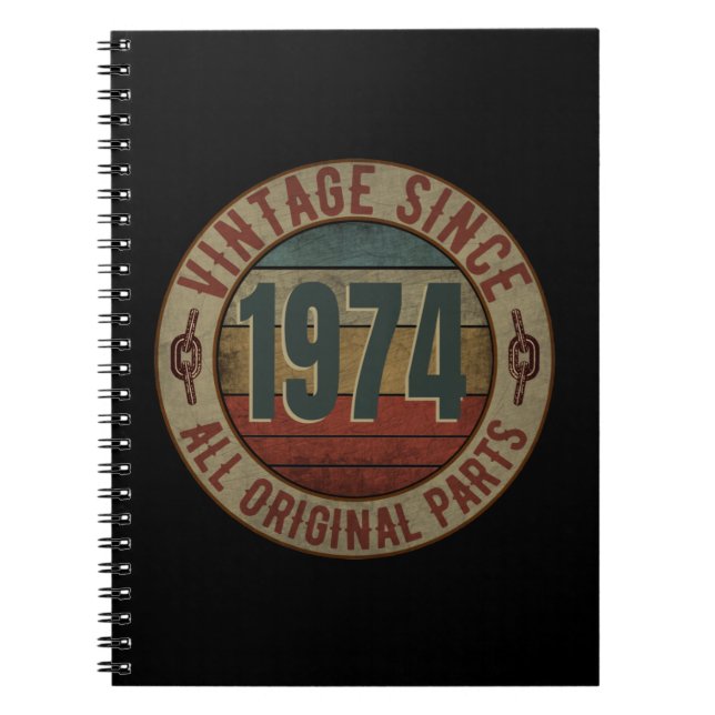 VINTAGE SINCE 1974 ALL ORIGINAL PARTS. NOTEBOOK (Front)