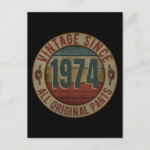 VINTAGE SINCE 1974 ALL ORIGINAL PARTS. POSTCARD
