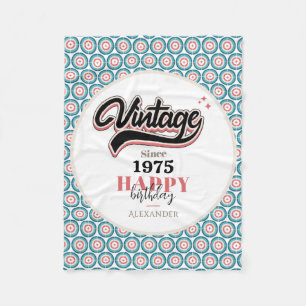Vintage since - 1975 fleece blanket