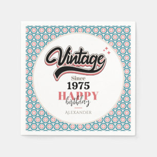 Vintage since - 1975 napkin