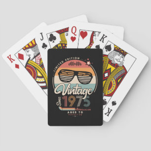 Vintage since 1975 playing cards