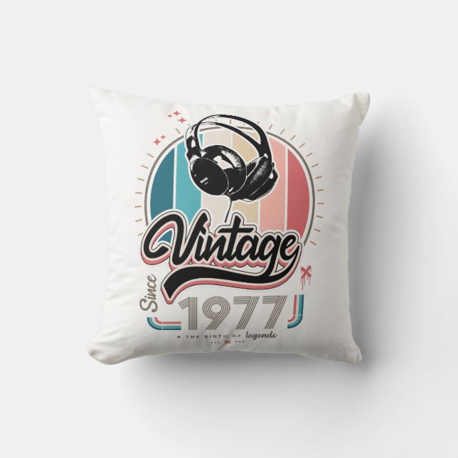 Vintage since 1977 headphones cushion (Front)