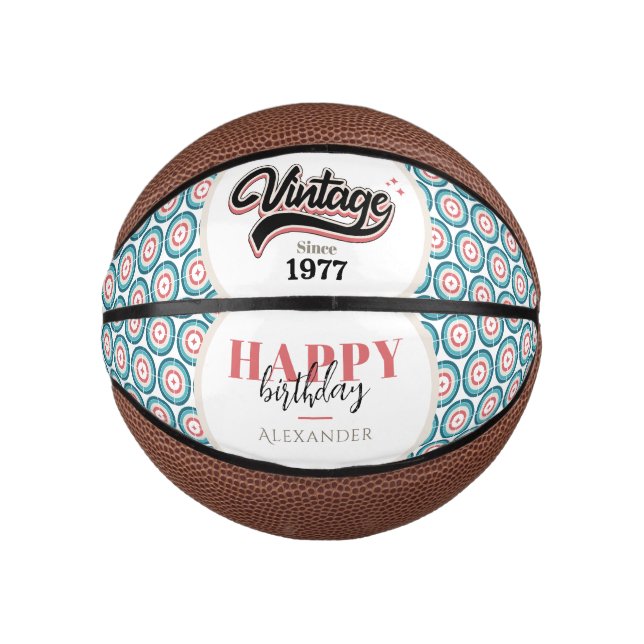 Vintage since - 1977 mini basketball (Front)