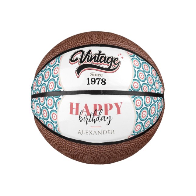 Vintage since - 1978 mini basketball (Front)