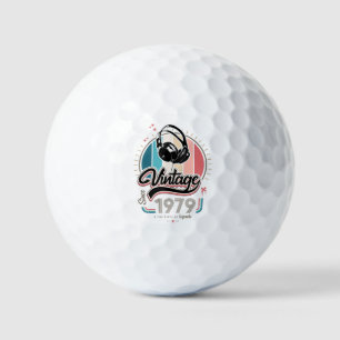 Vintage since 1979 headphones golf balls