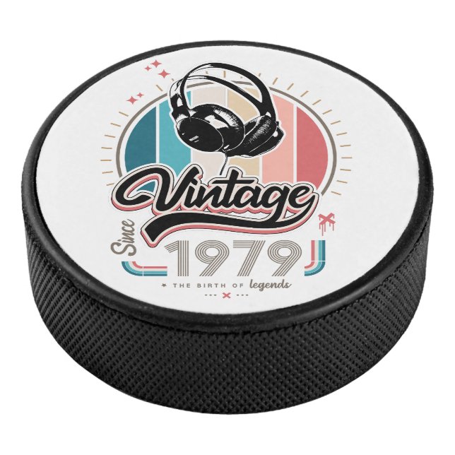 Vintage since 1979 headphones hockey puck (3/4)