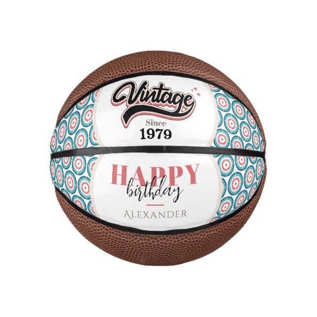 Vintage since - 1979 mini basketball (Front)