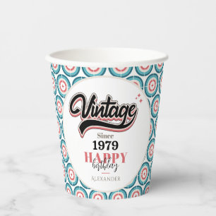 Vintage since - 1979 paper cups