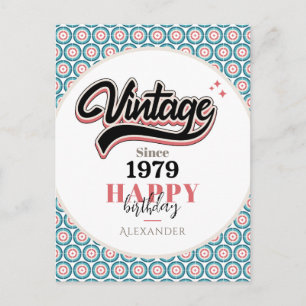 Vintage since - 1979 postcard